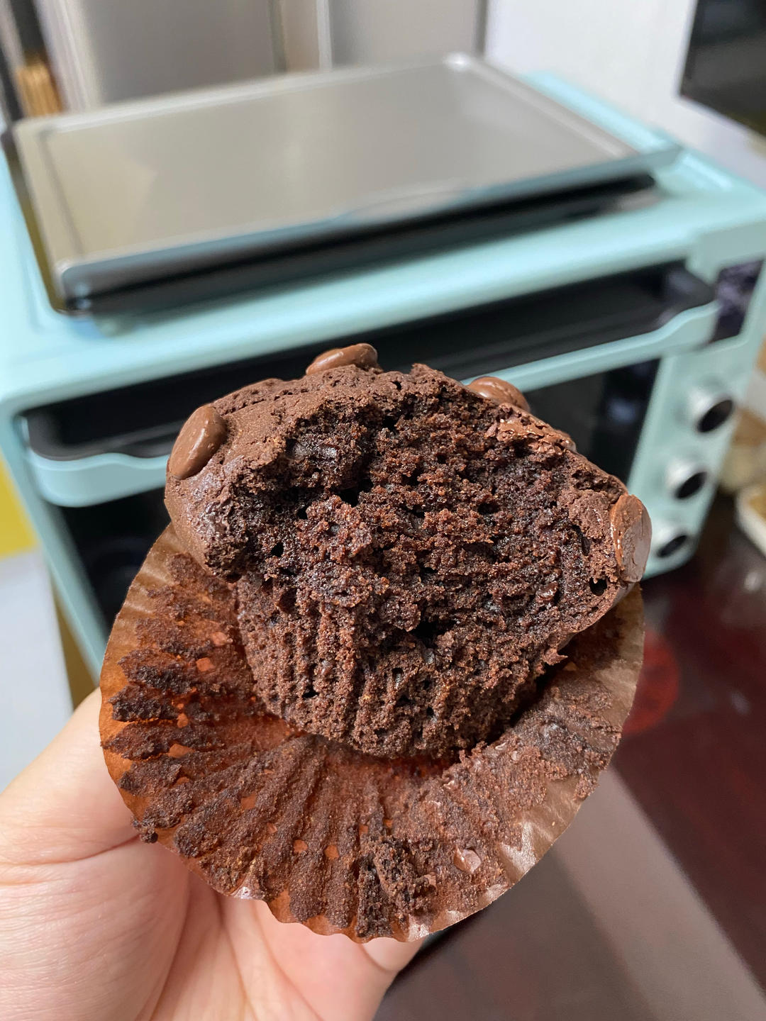 在家做巧克力蘑菇头麦芬蛋糕🍫