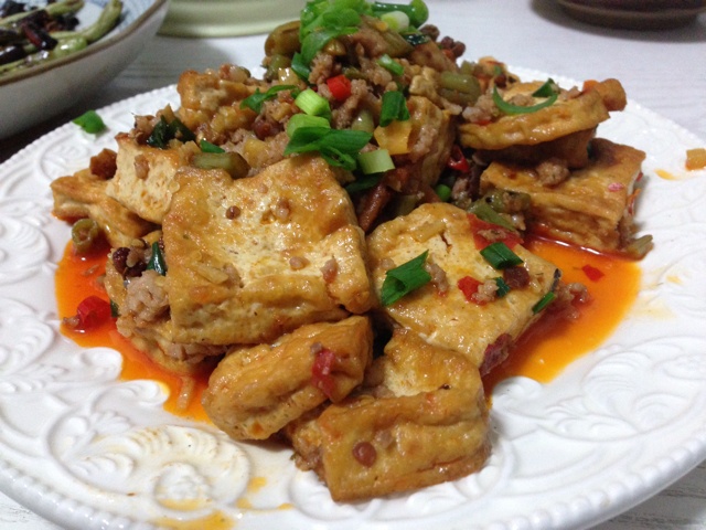鱼香煎豆腐
