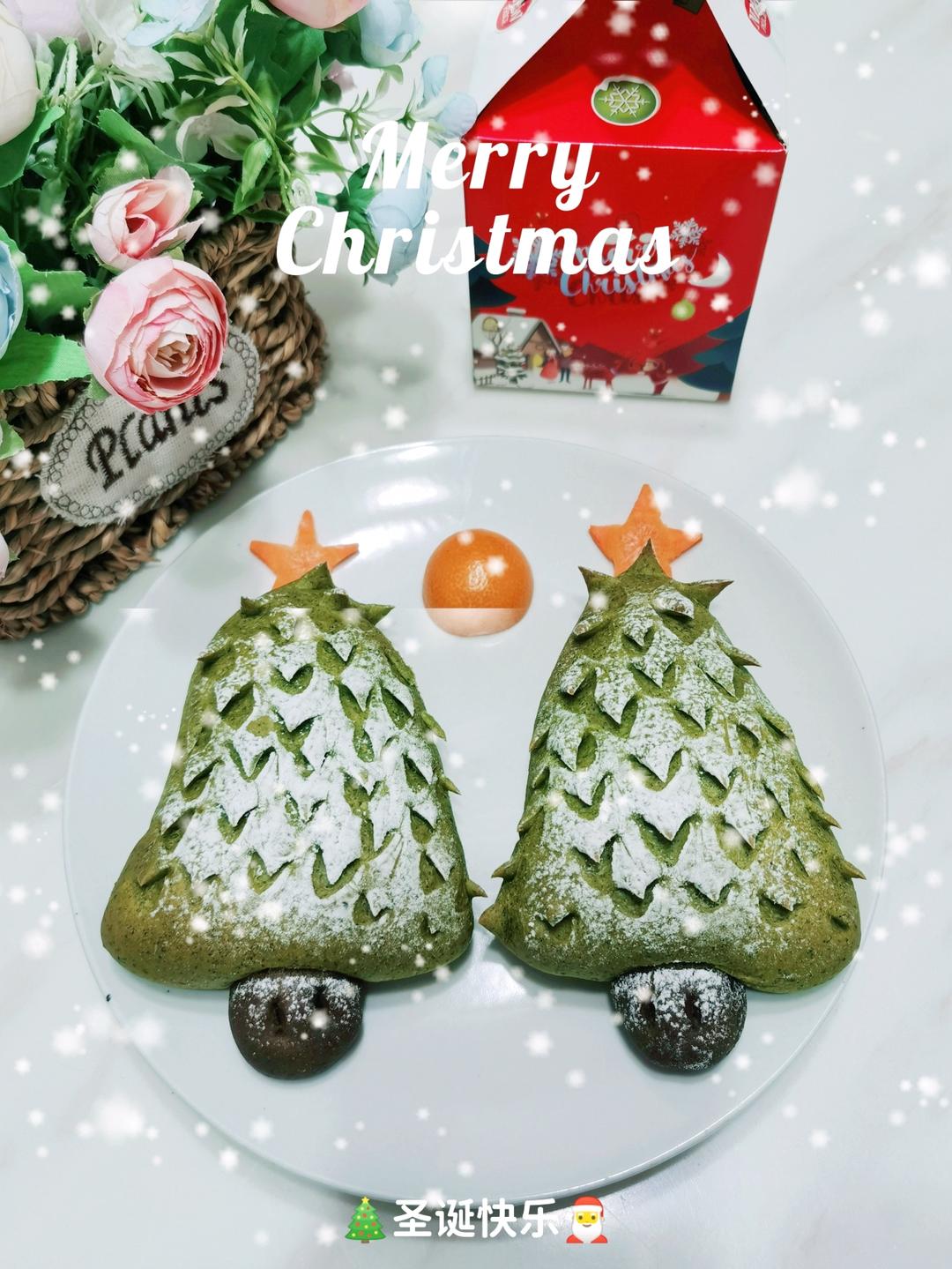 🎄低油低糖圣诞树欧包