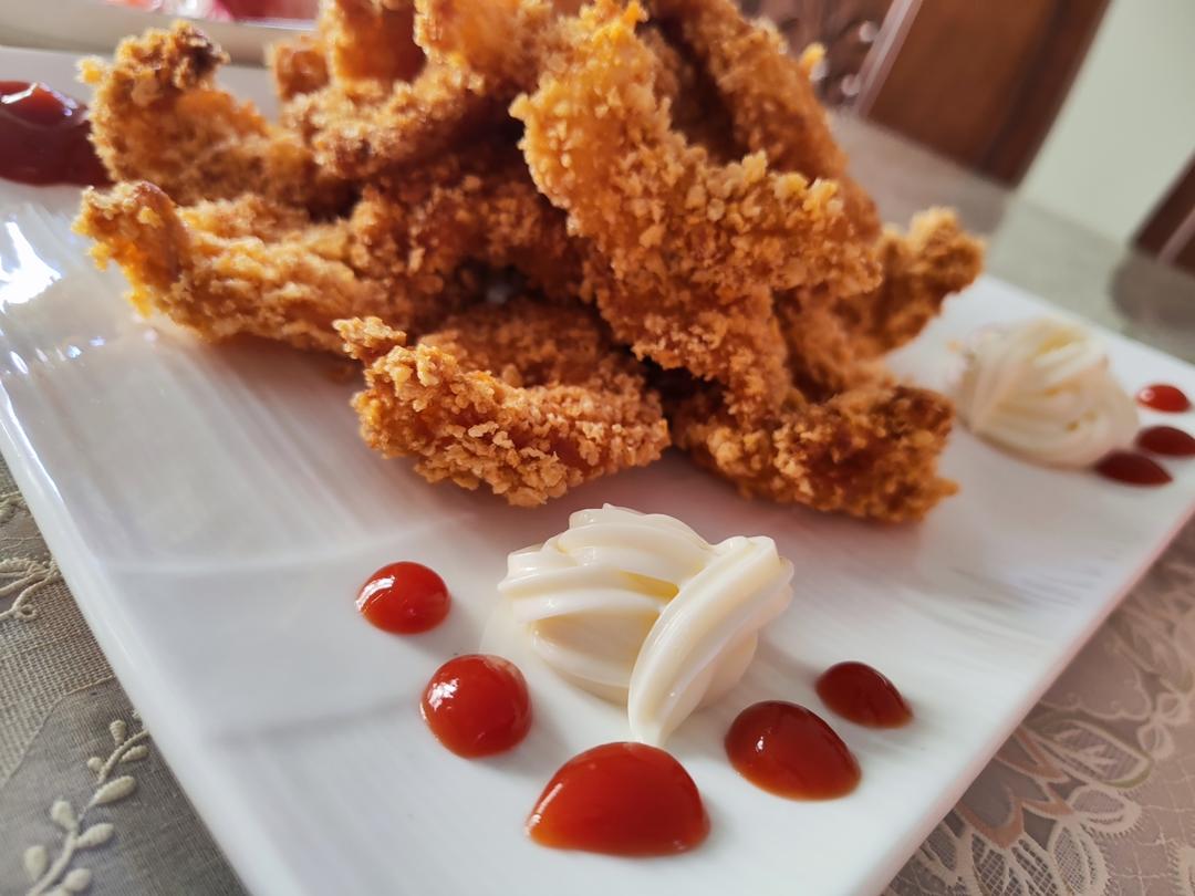 面包糠炸虾