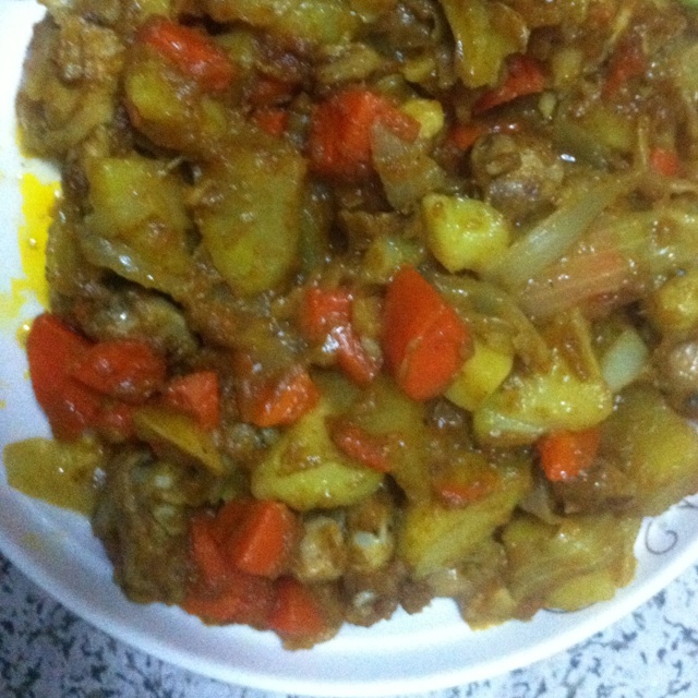 咖喱鸡块饭