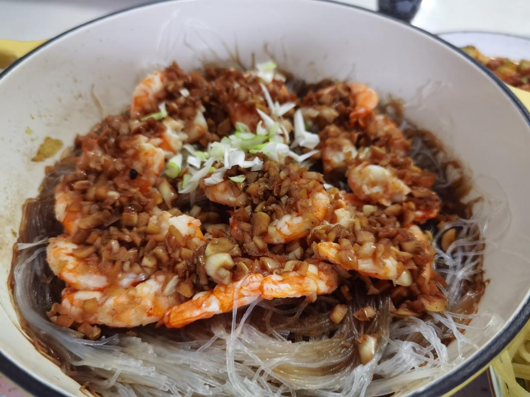 蒜蓉粉丝虾仁的做法