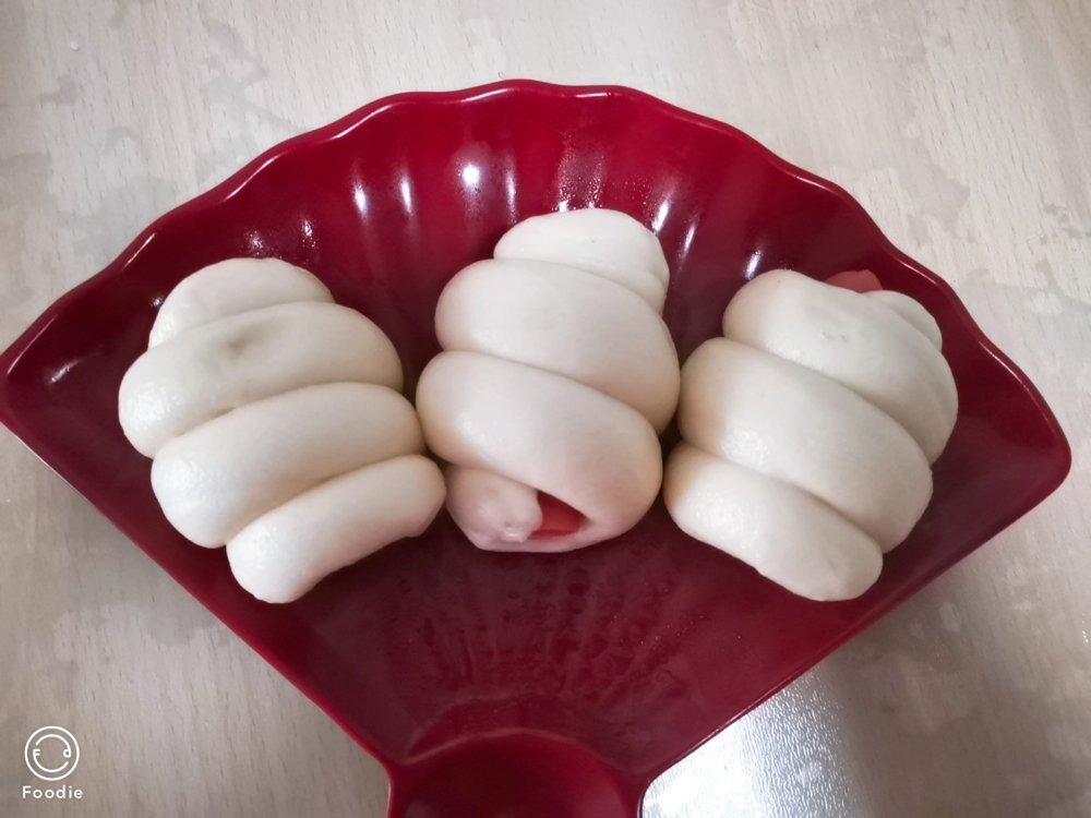 快手火腿卷～一次发酵