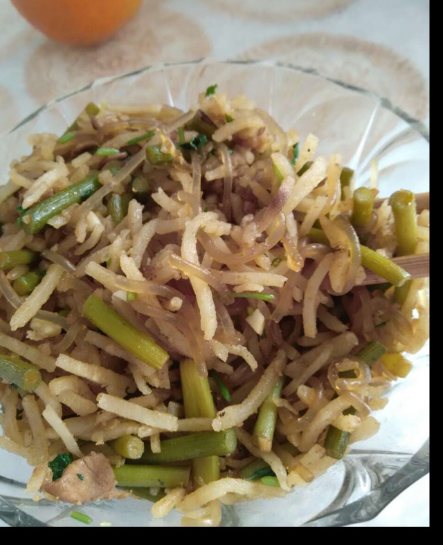 肉丝炒饼