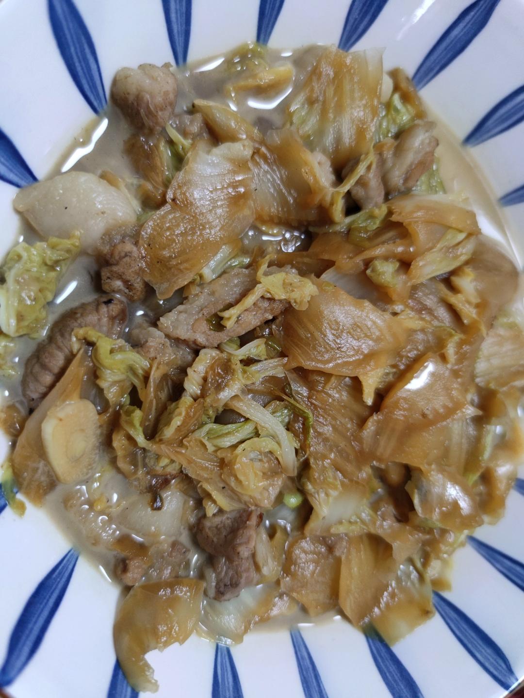 地道东北猪肉白菜炖粉条