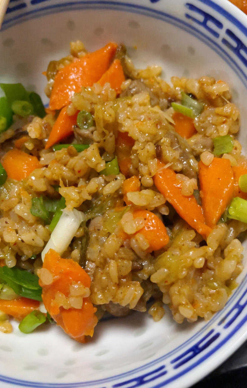 羊肉手抓饭（电饭煲和炒锅对比版）
