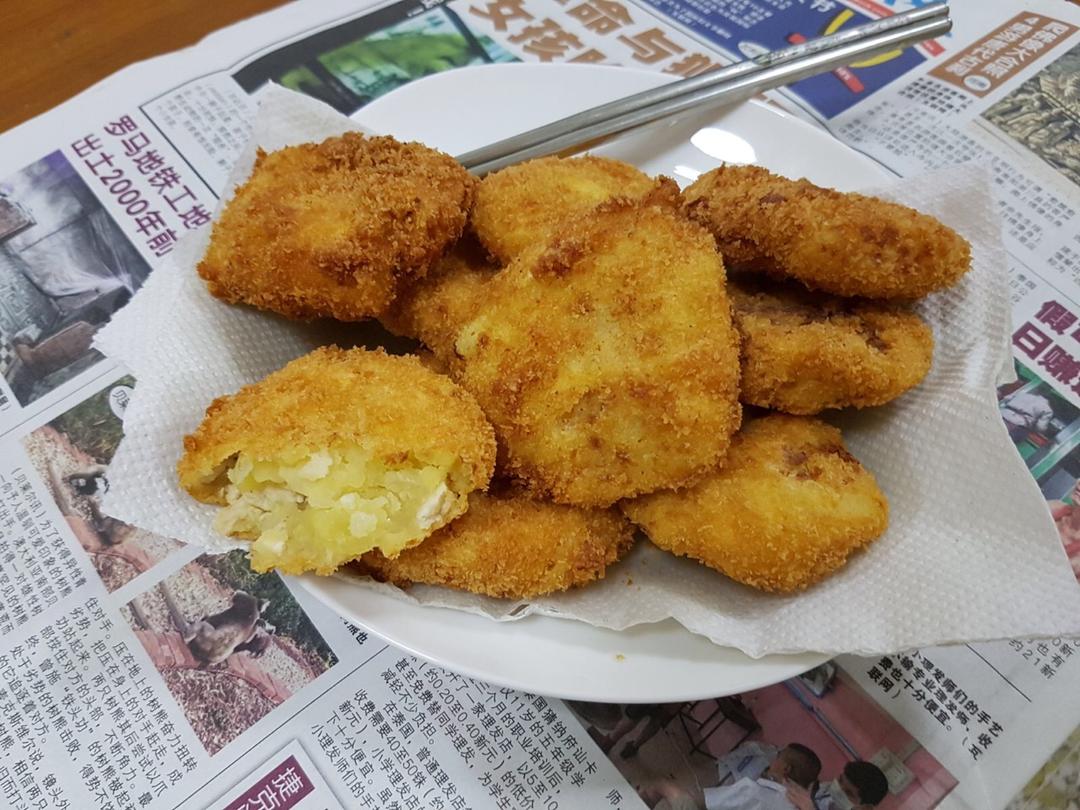 鸡胸肉可乐饼