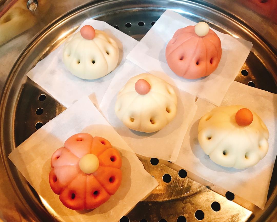 花式豆沙馒头