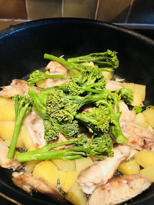 鸡翅土豆小绿菜的做法 步骤4