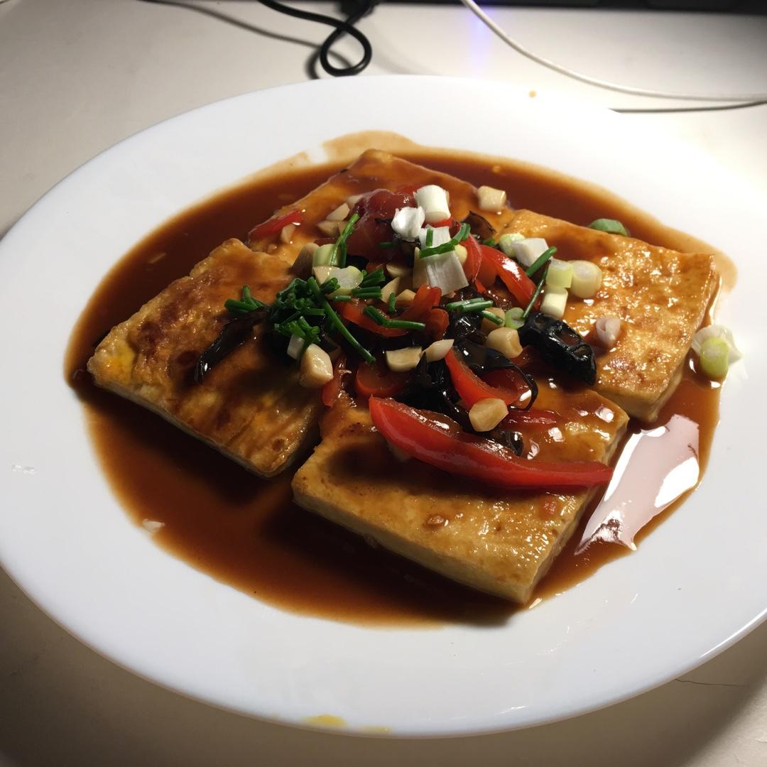 鱼香煎豆腐