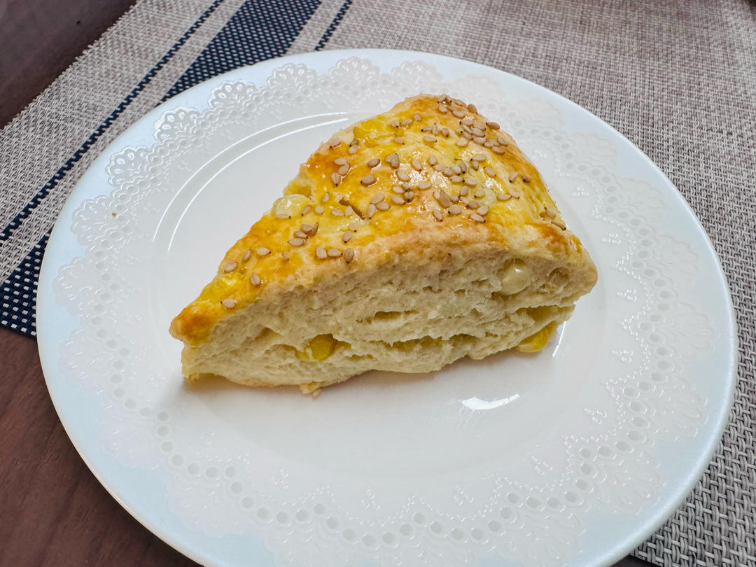 12m+ 玉米芝士司康，简单到小朋友也能做的美味点心！