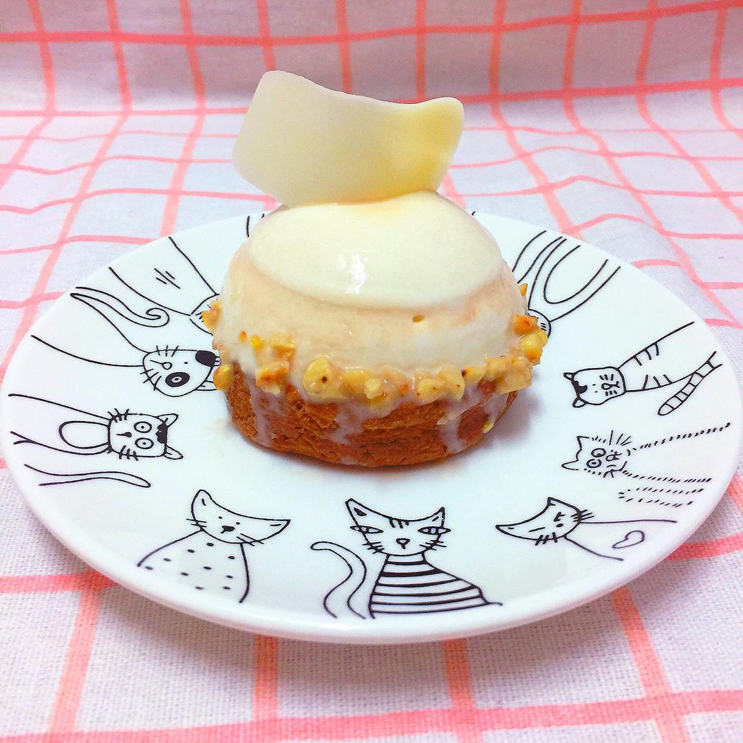 【视频】焦糖淋面 蜜桔慕斯塔