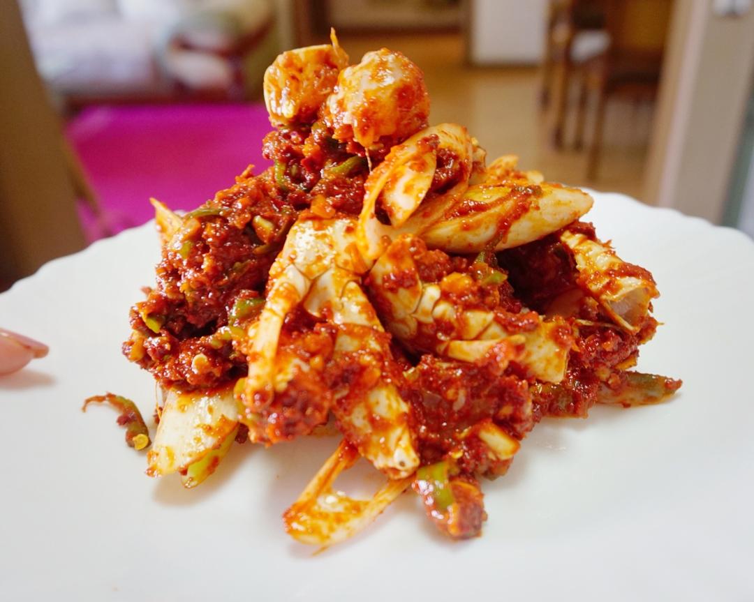 韩式鲜辣蟹(양념게장)的做法