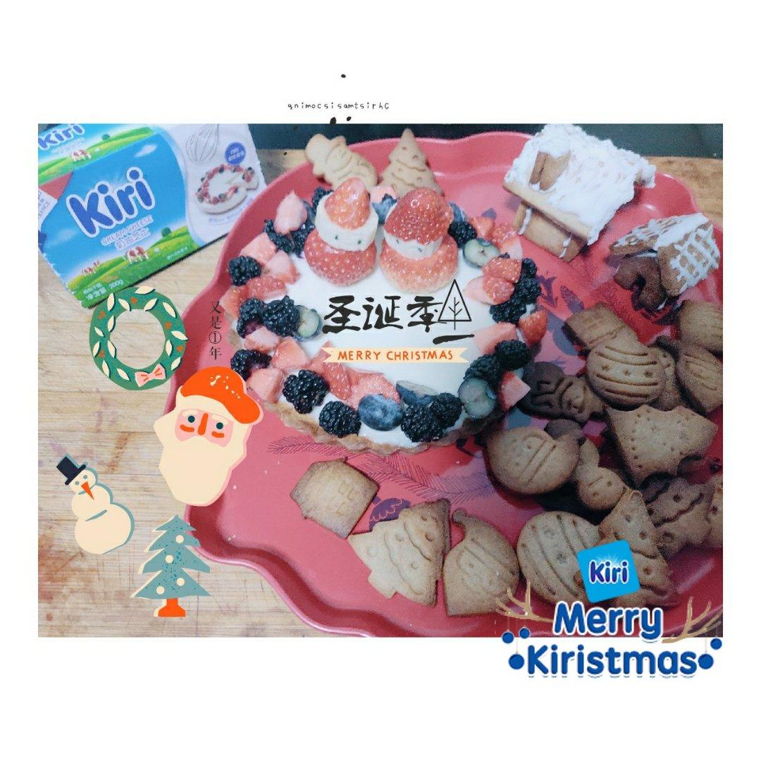 圣诞花环乳酪塔