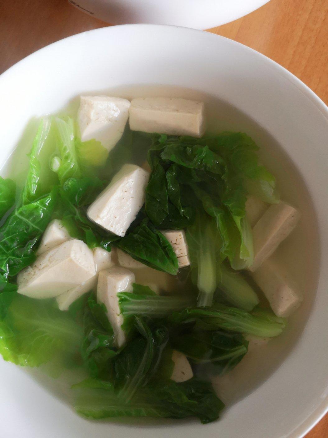 20170401做的青菜豆腐汤