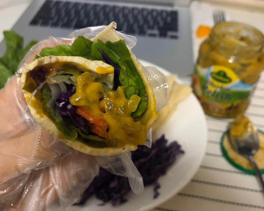 「豆皮」生菜卷🌯的做法 步骤3