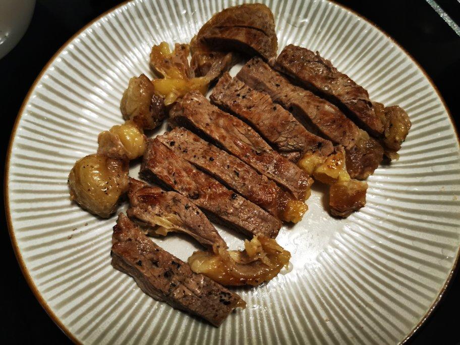 烤箱版厚切牛排（全熟）