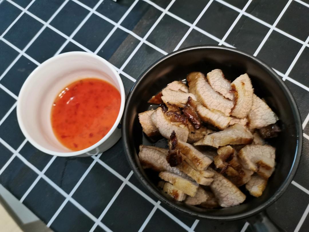 脆爽猪颈肉（不用烤炉版）