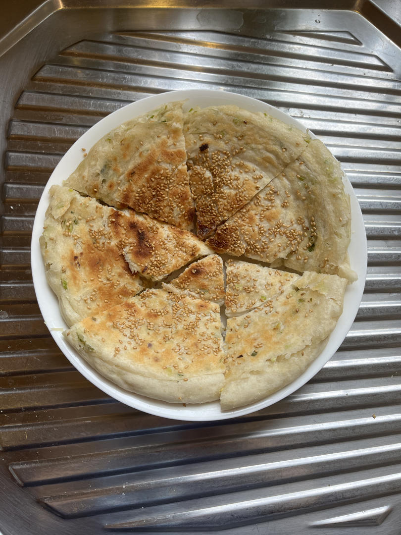 发面葱花大饼