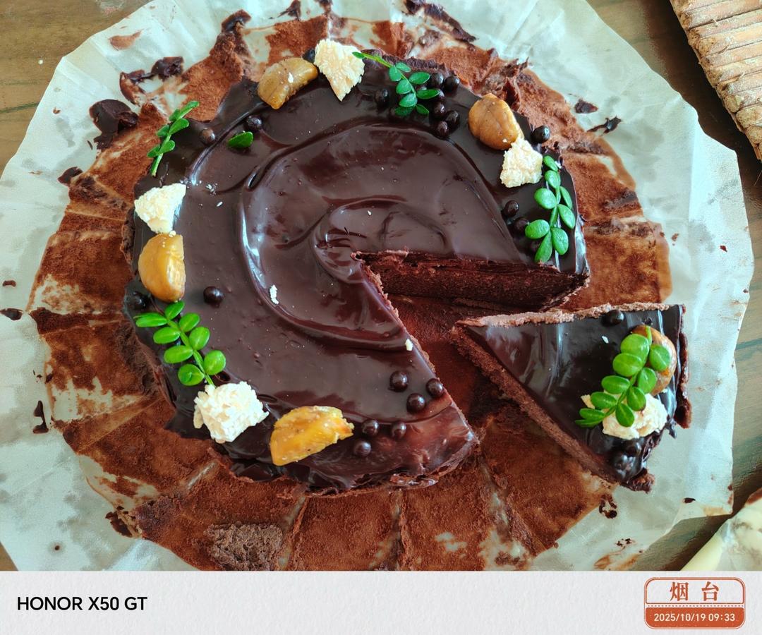 巧克力巴斯克蛋糕