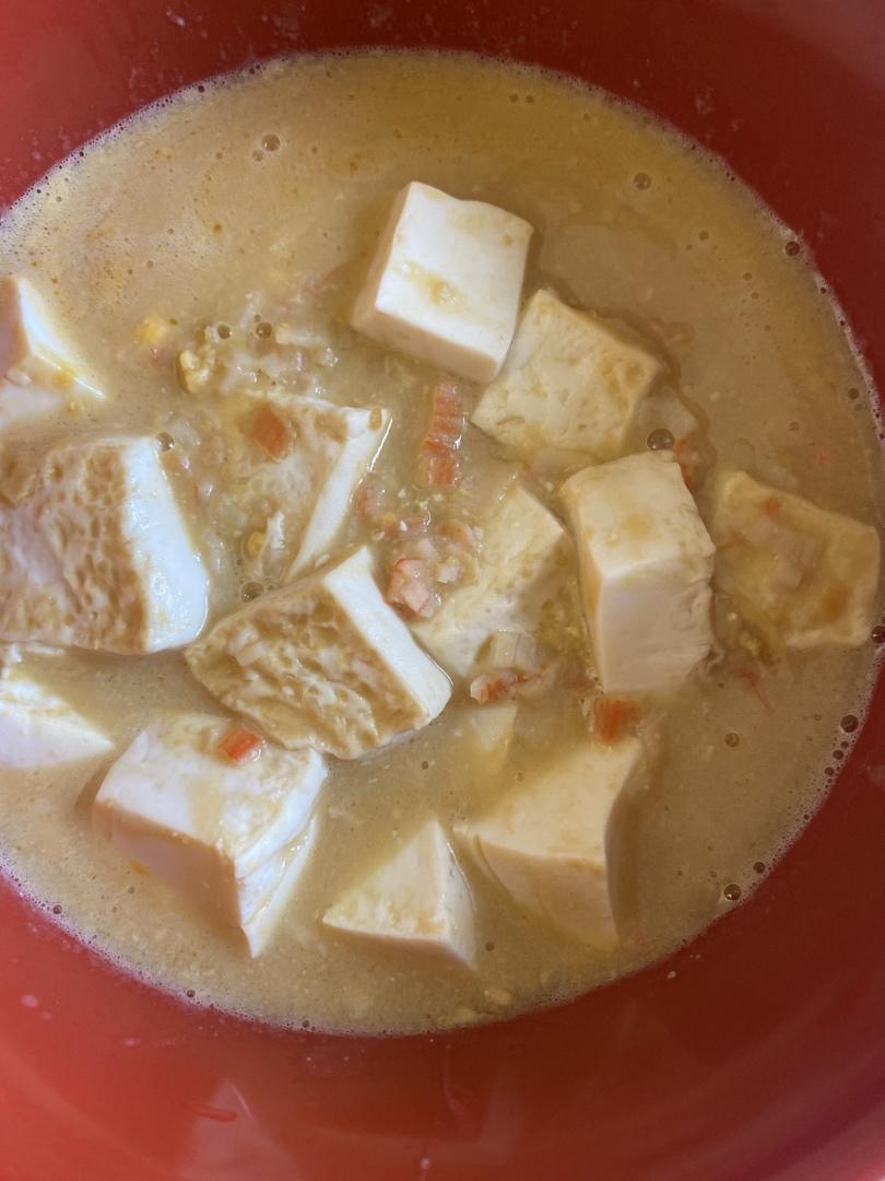 蟹黄豆腐（咸蛋黄版）