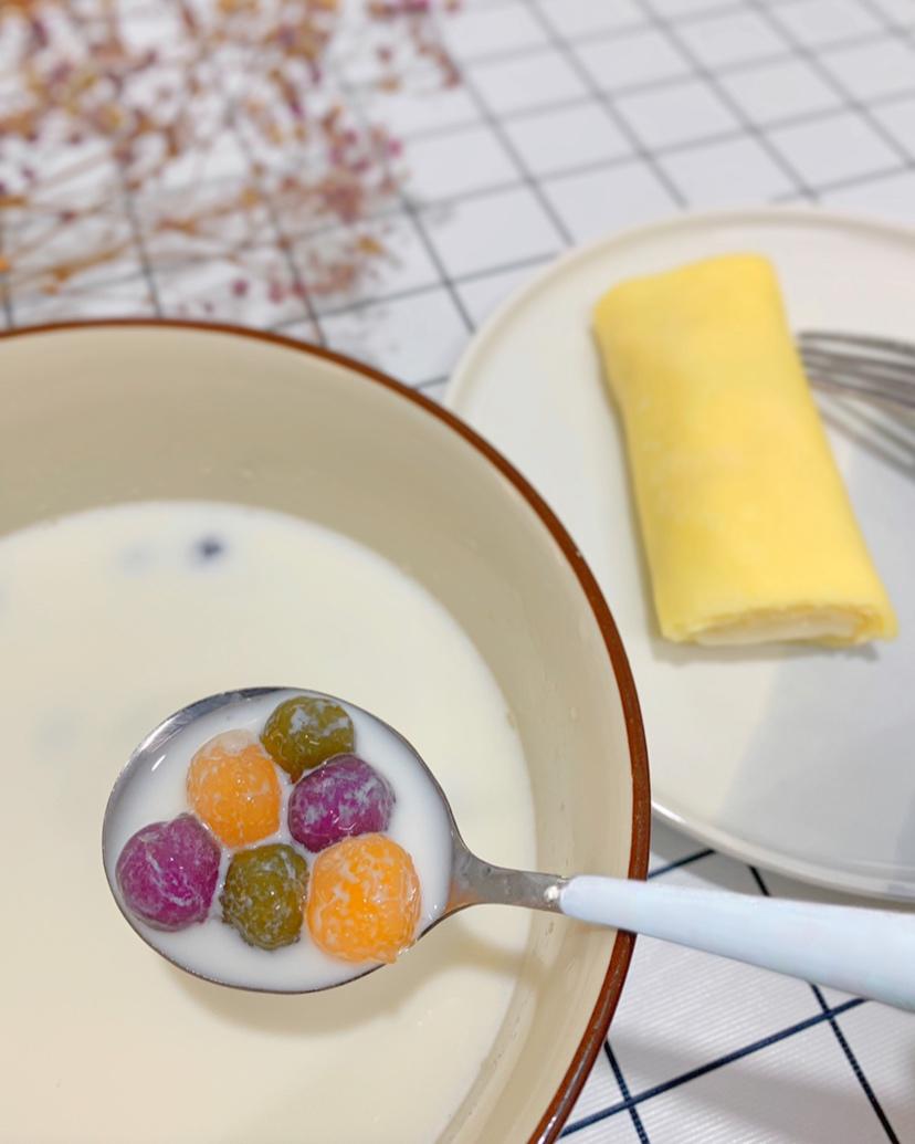 自制三色芋圆1⃣️（附上窍门详细比例）