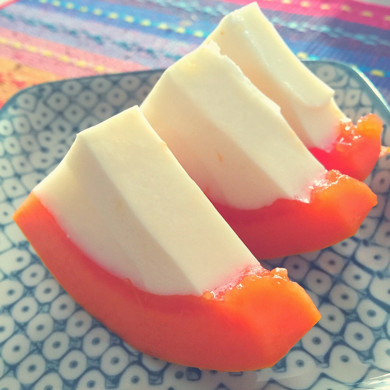 方大玉做的木瓜椰奶冻