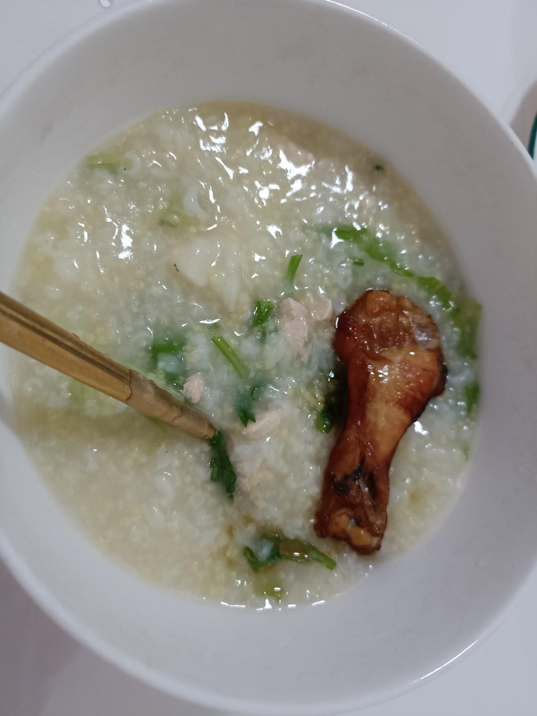 0失败香菇滑鸡粥