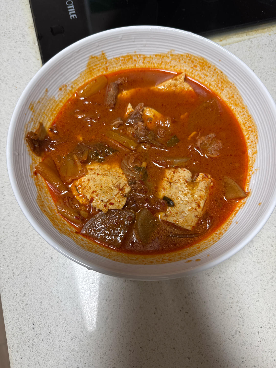辣白菜豆腐汤