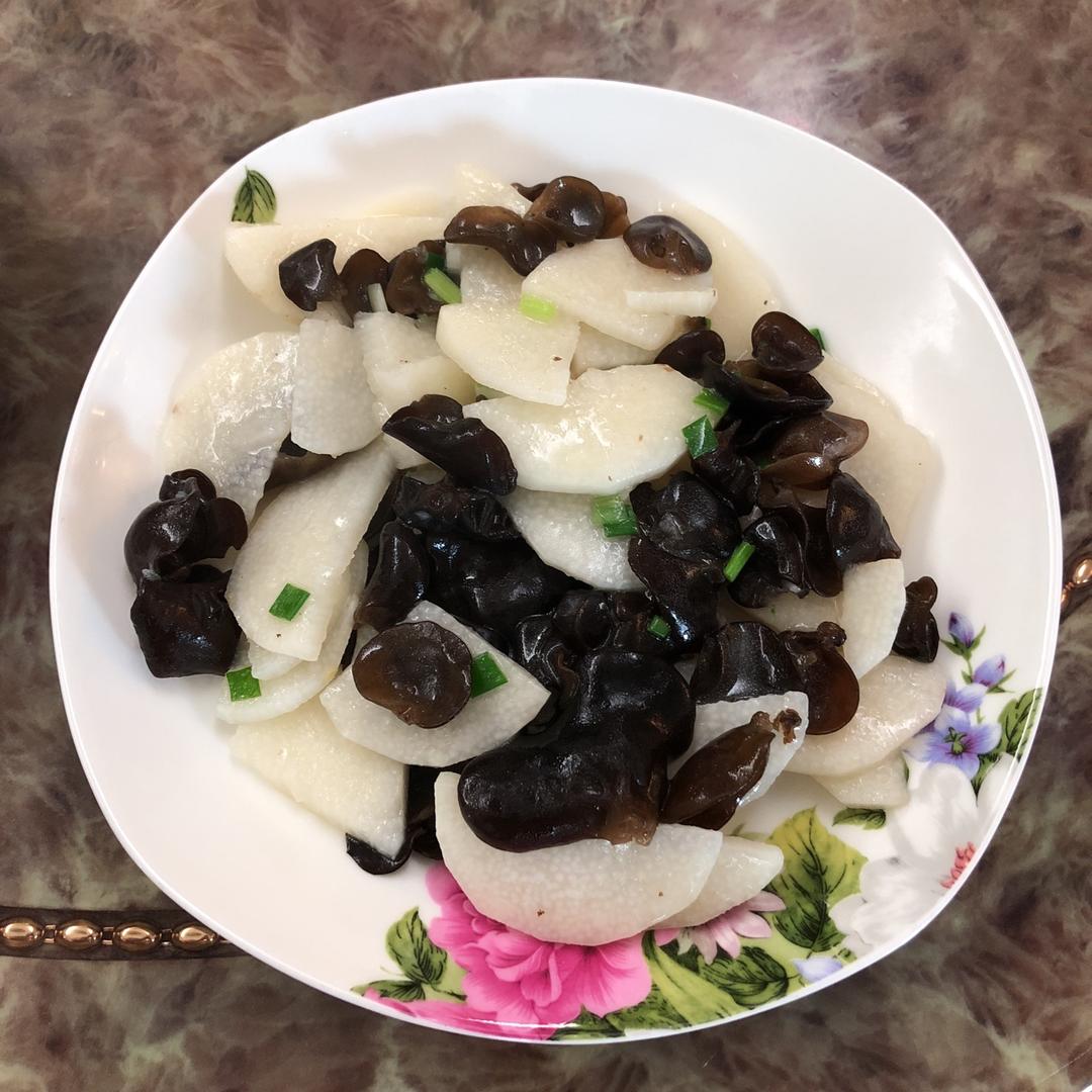 清炒山药木耳