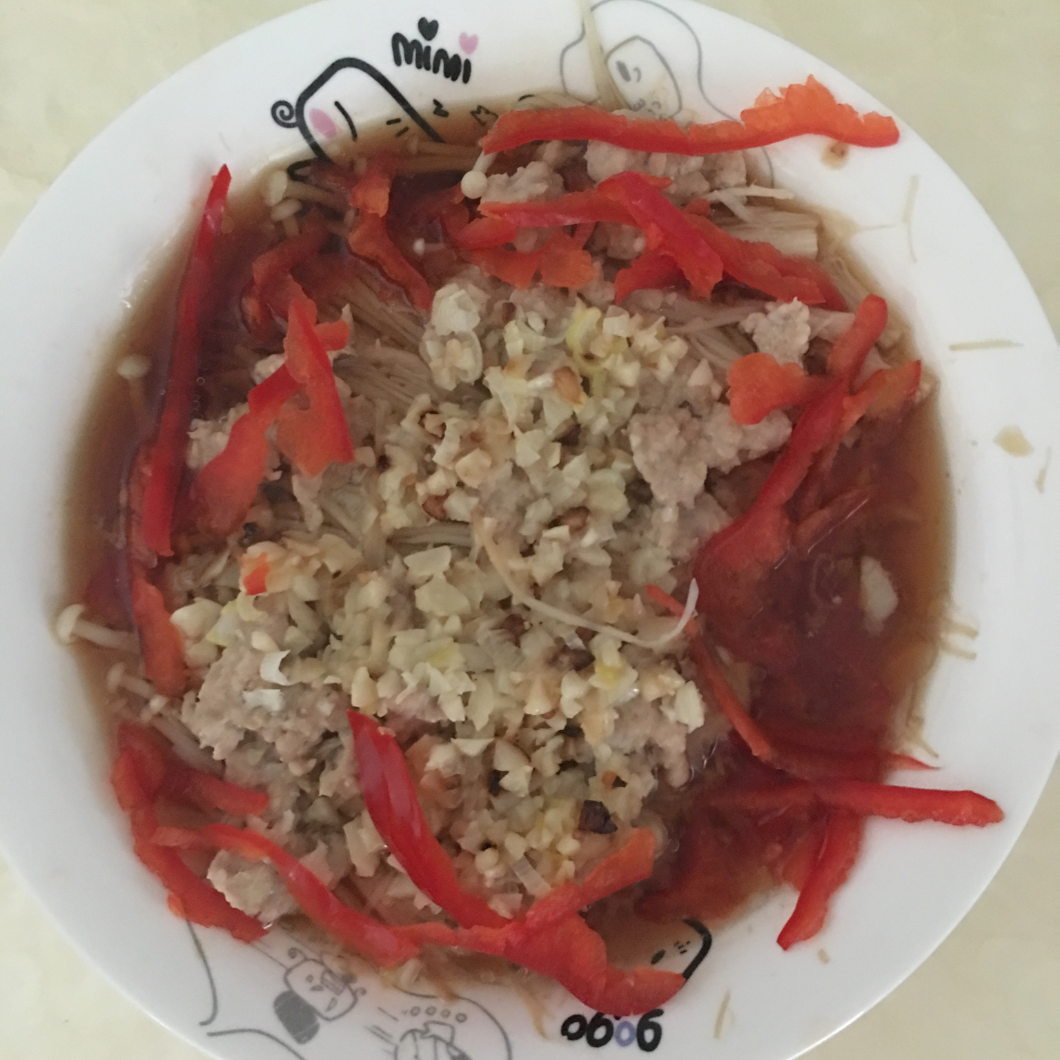 蒜蓉蒸金针菇
