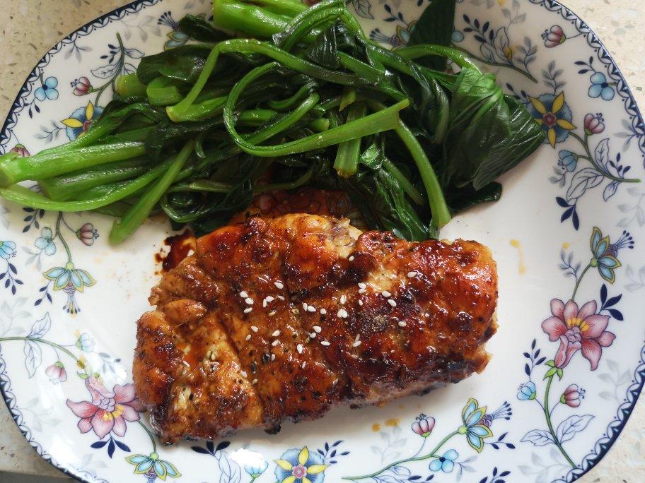 酷炫屌炸天好吃的煎鸡胸肉（香蒜蜂蜜煎鸡胸肉）