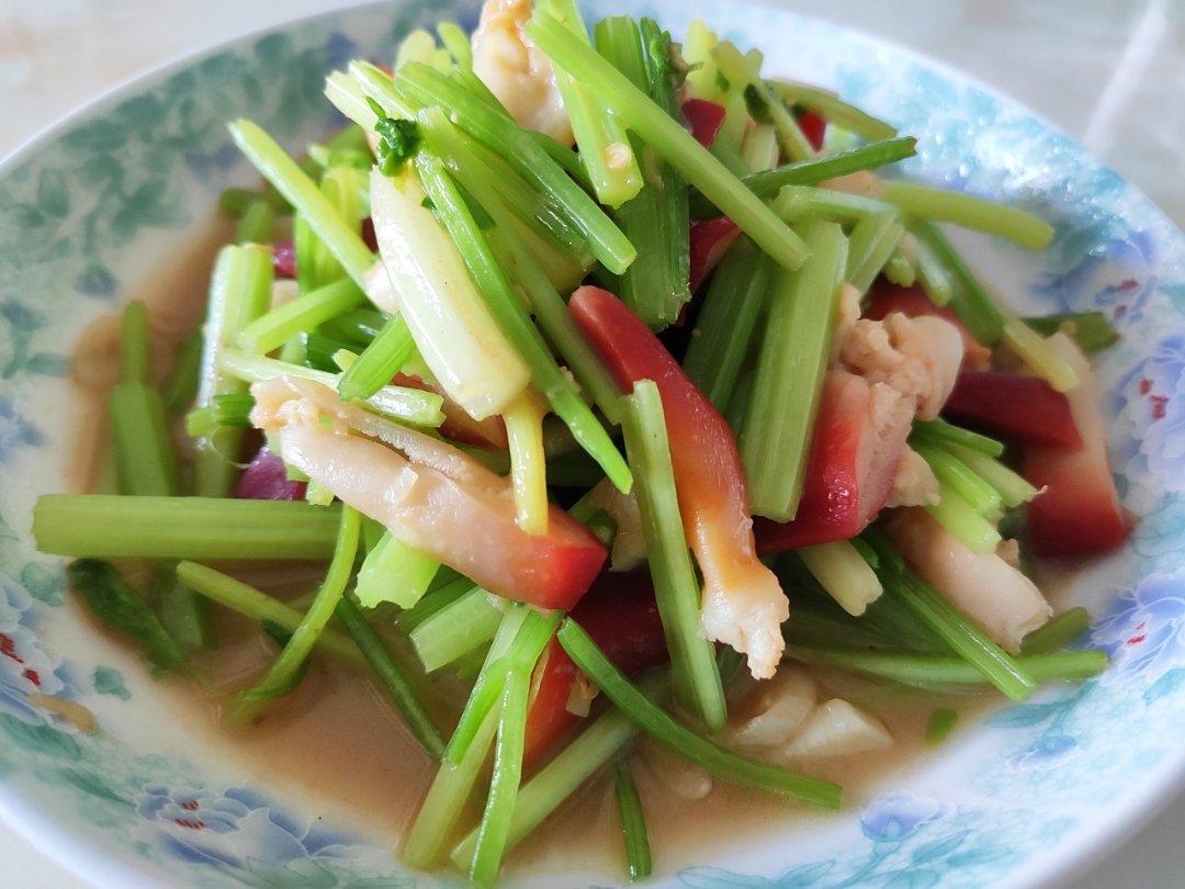 北极贝炝芹菜