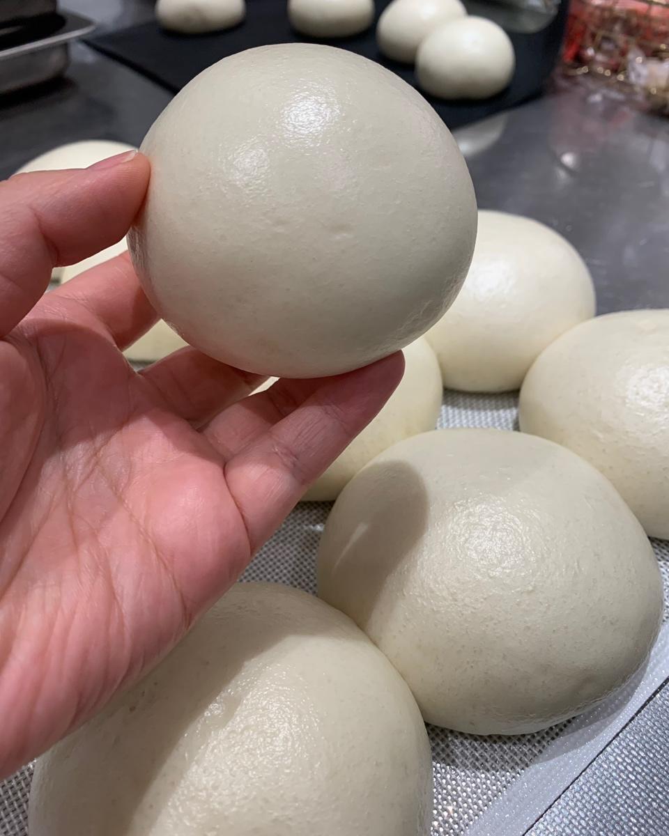 老面戗面白馒头