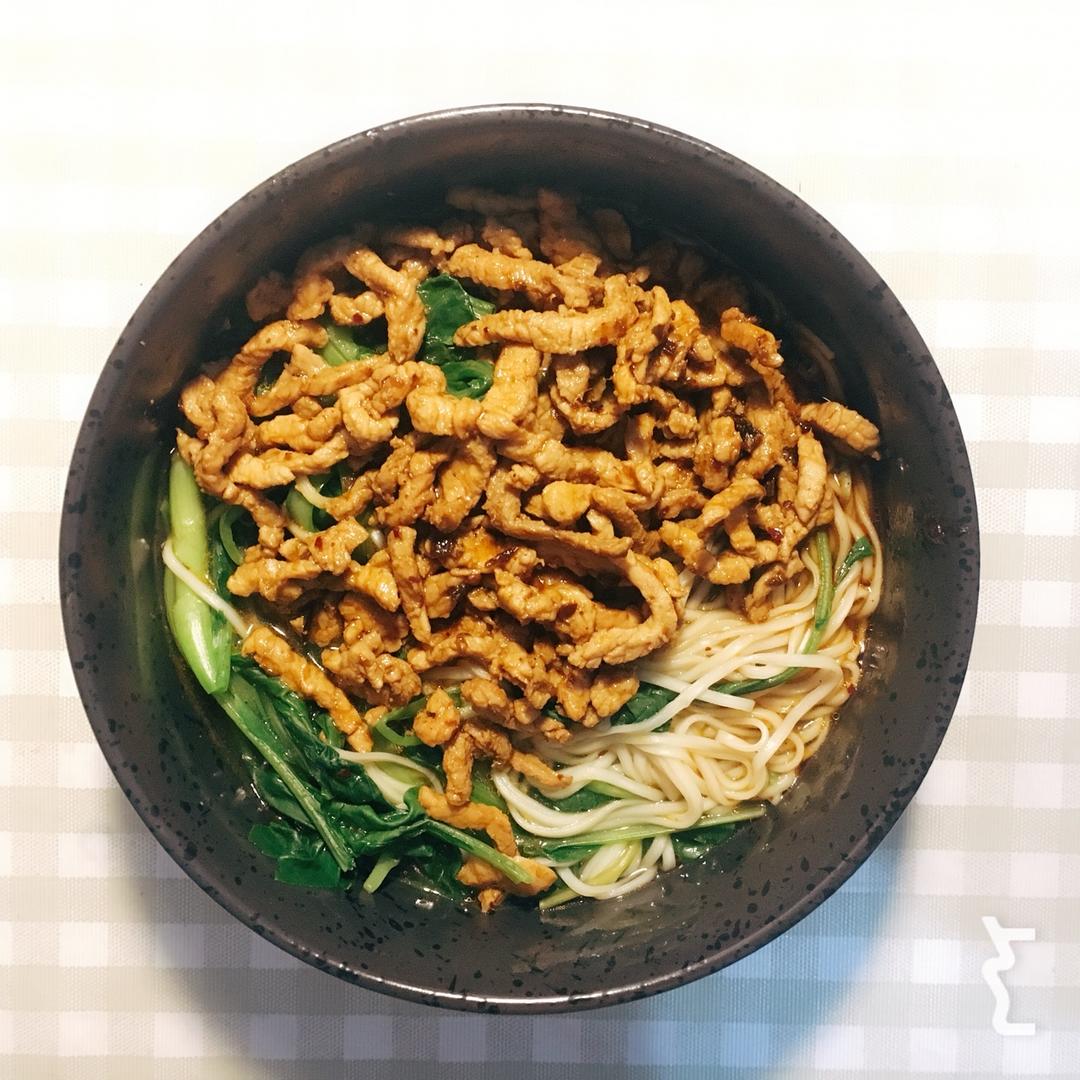 青菜肉丝面