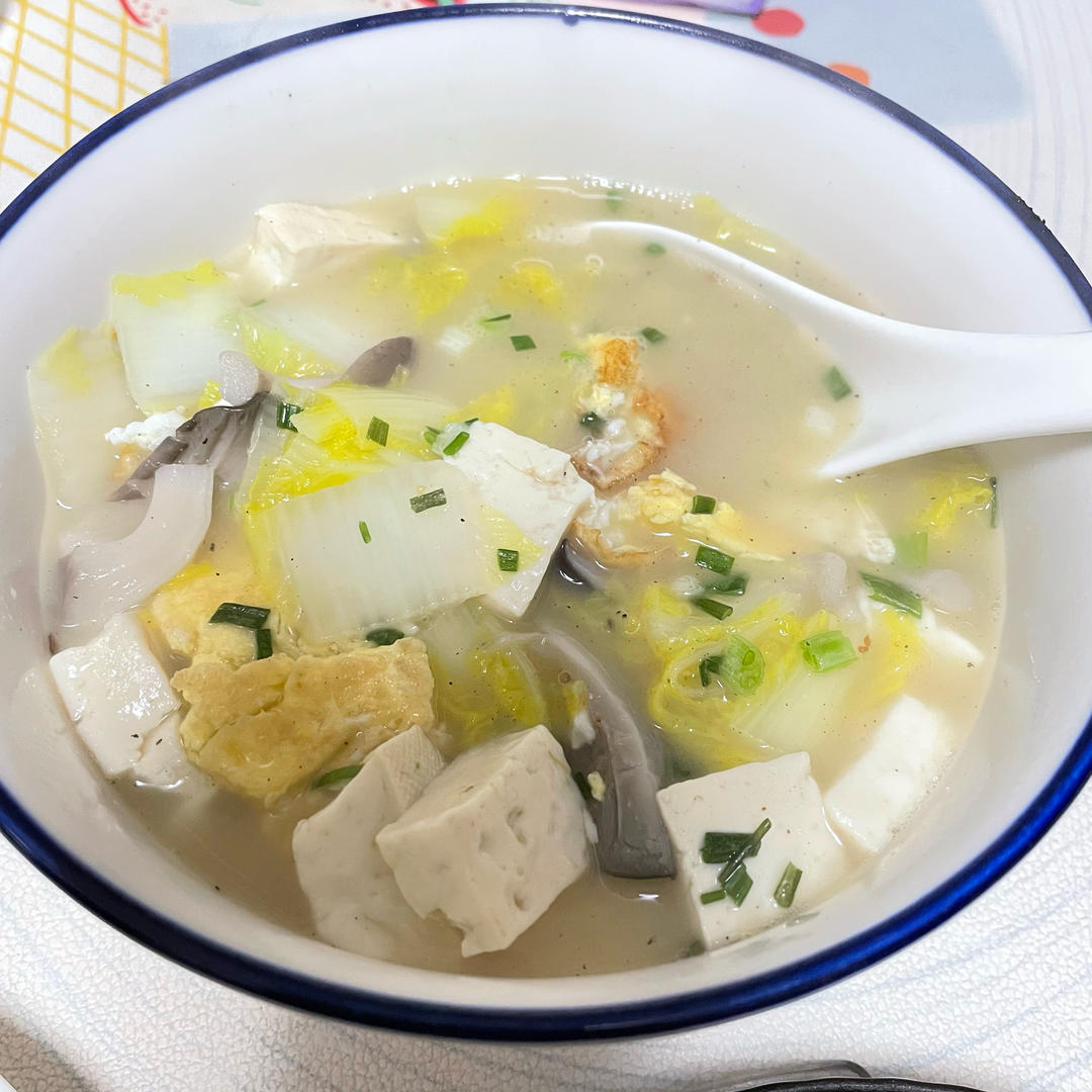 白菜三鲜汤