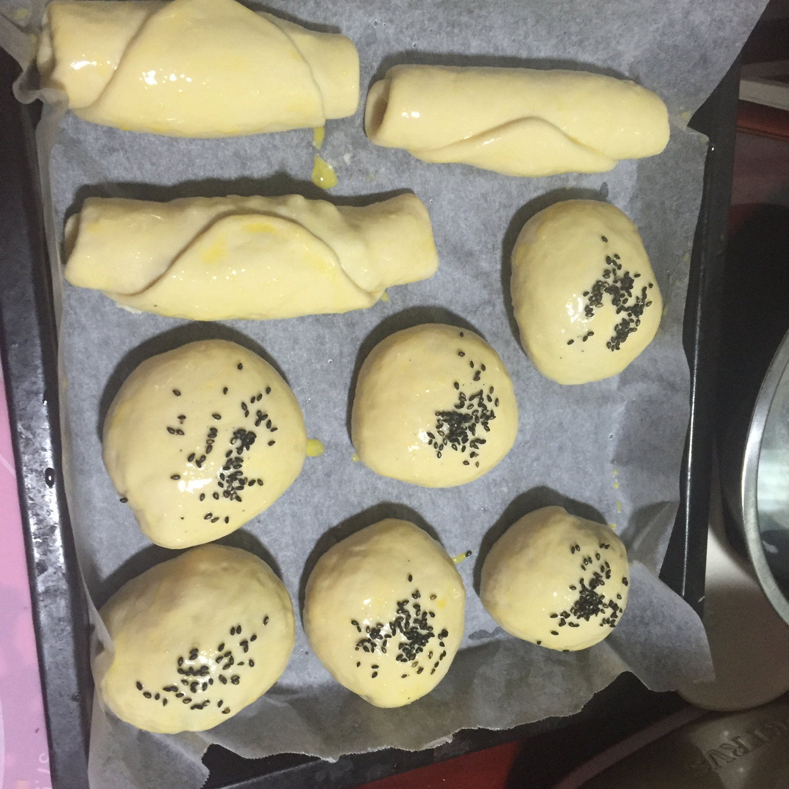 面包机做面包（肉松挤挤餐包）