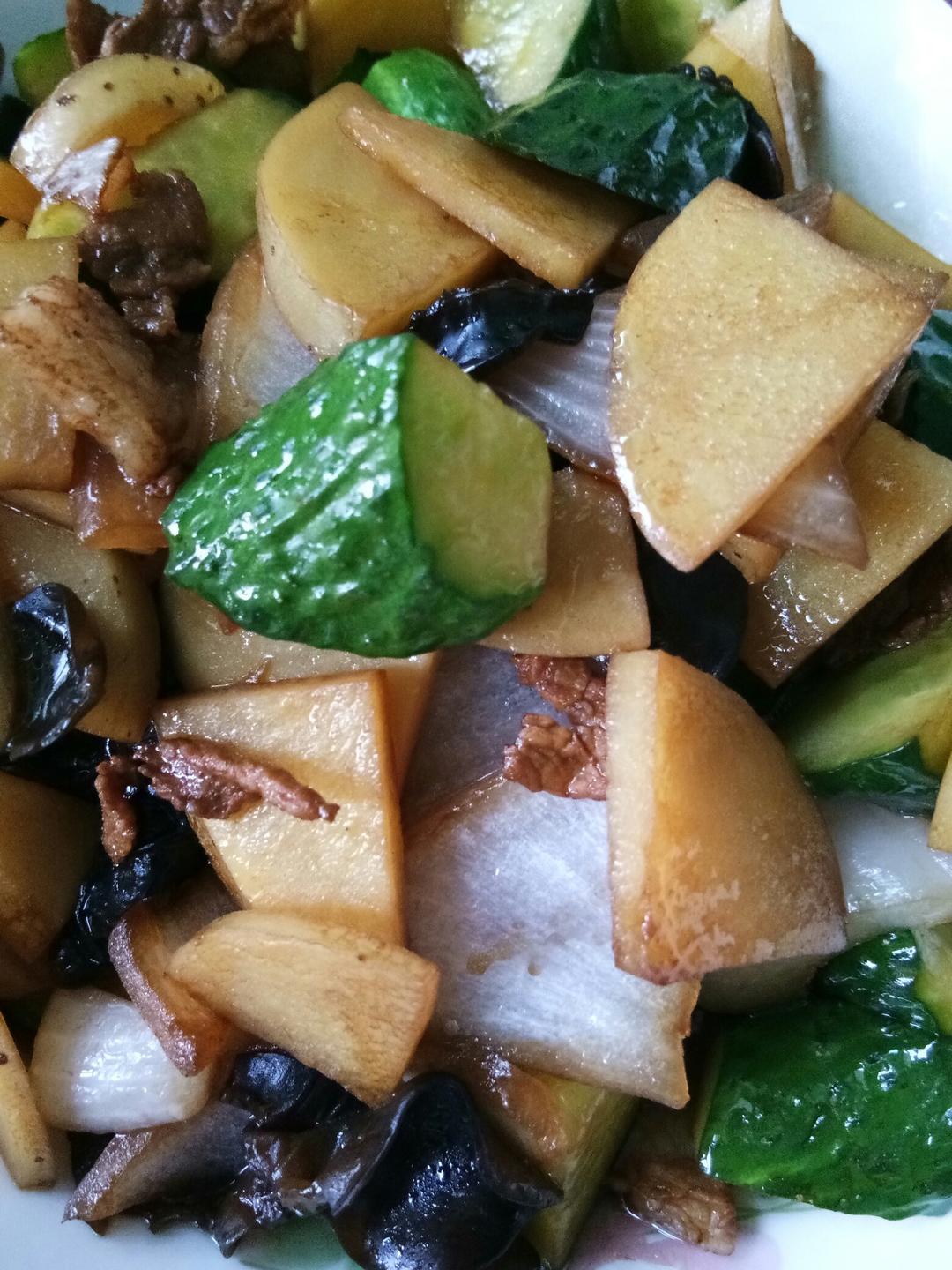 初衷结果做的东北乱炒(不辣香锅)