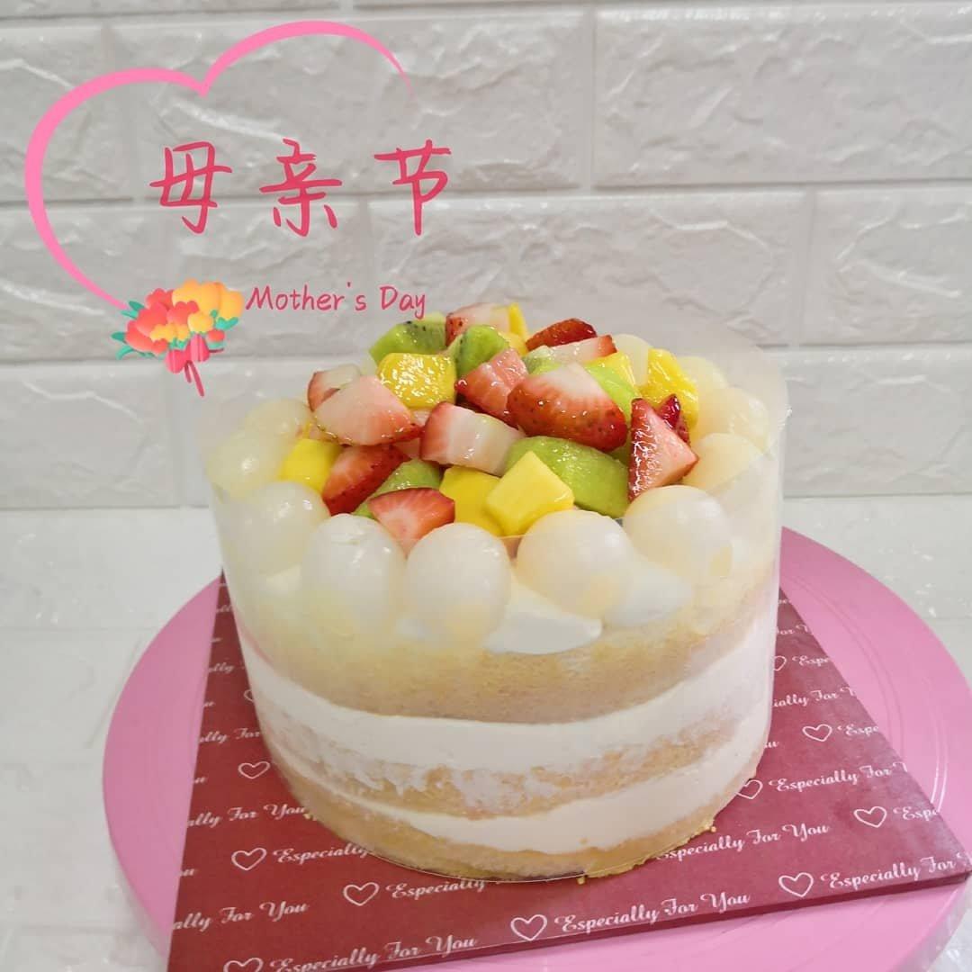 6寸芒果戚风裸蛋糕（轻甜口味）