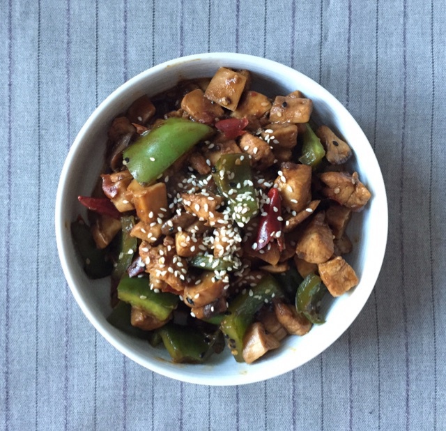 黑椒杏鲍菇牛肉粒