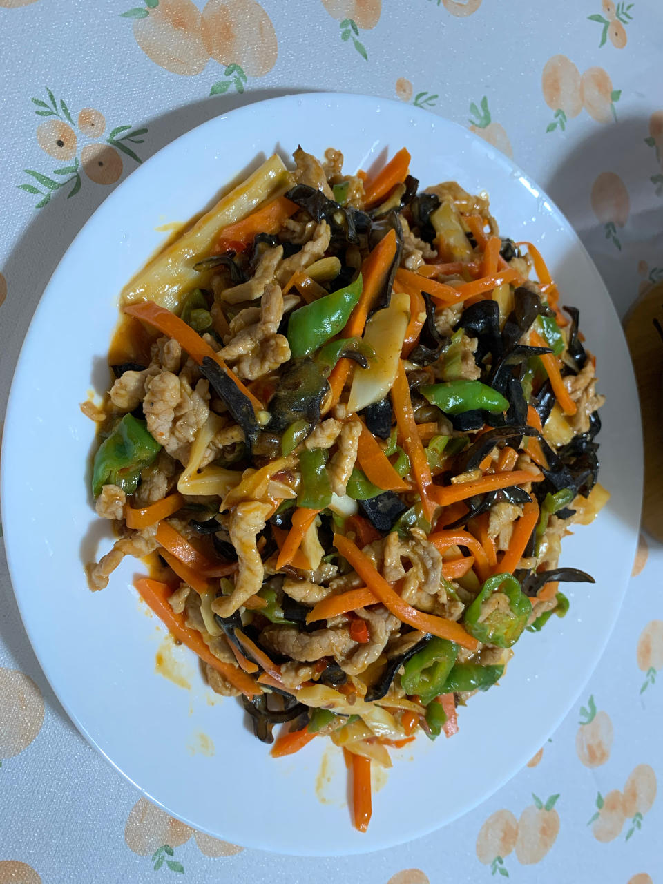 鱼香肉丝（笋丝配菜版）