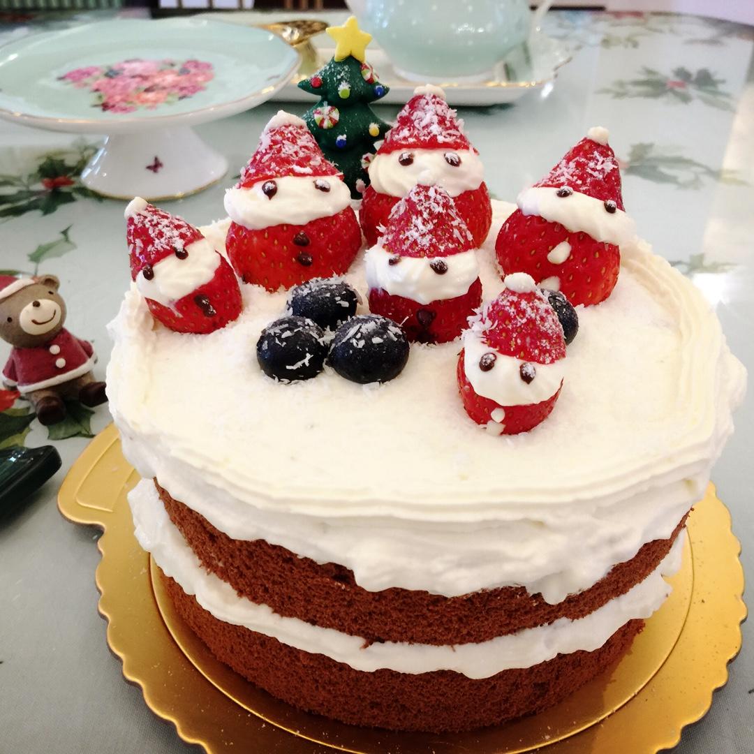 圣诞呆萌裸蛋糕