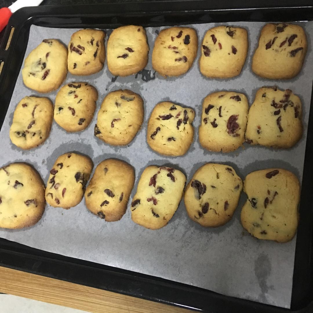 低糖少油版蔓越莓饼干