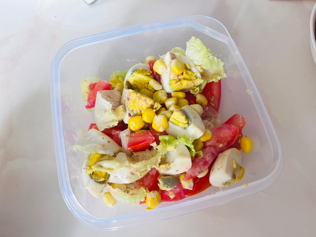 cobb salad考伯沙拉🥗高颜值彩虹沙拉🌈附低卡油醋汁配方