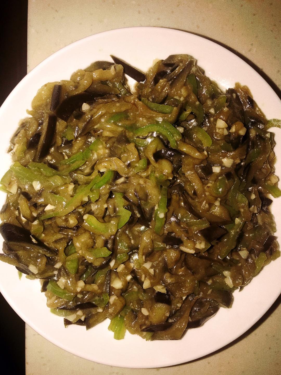 炒茄子辣椒丝