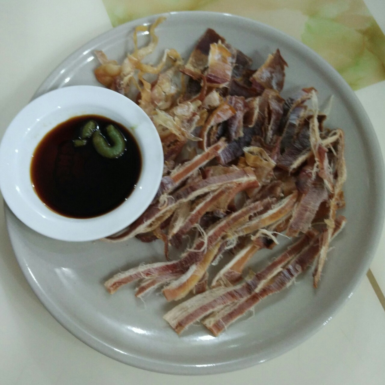 yen儿0303做的烤干鱿鱼丝