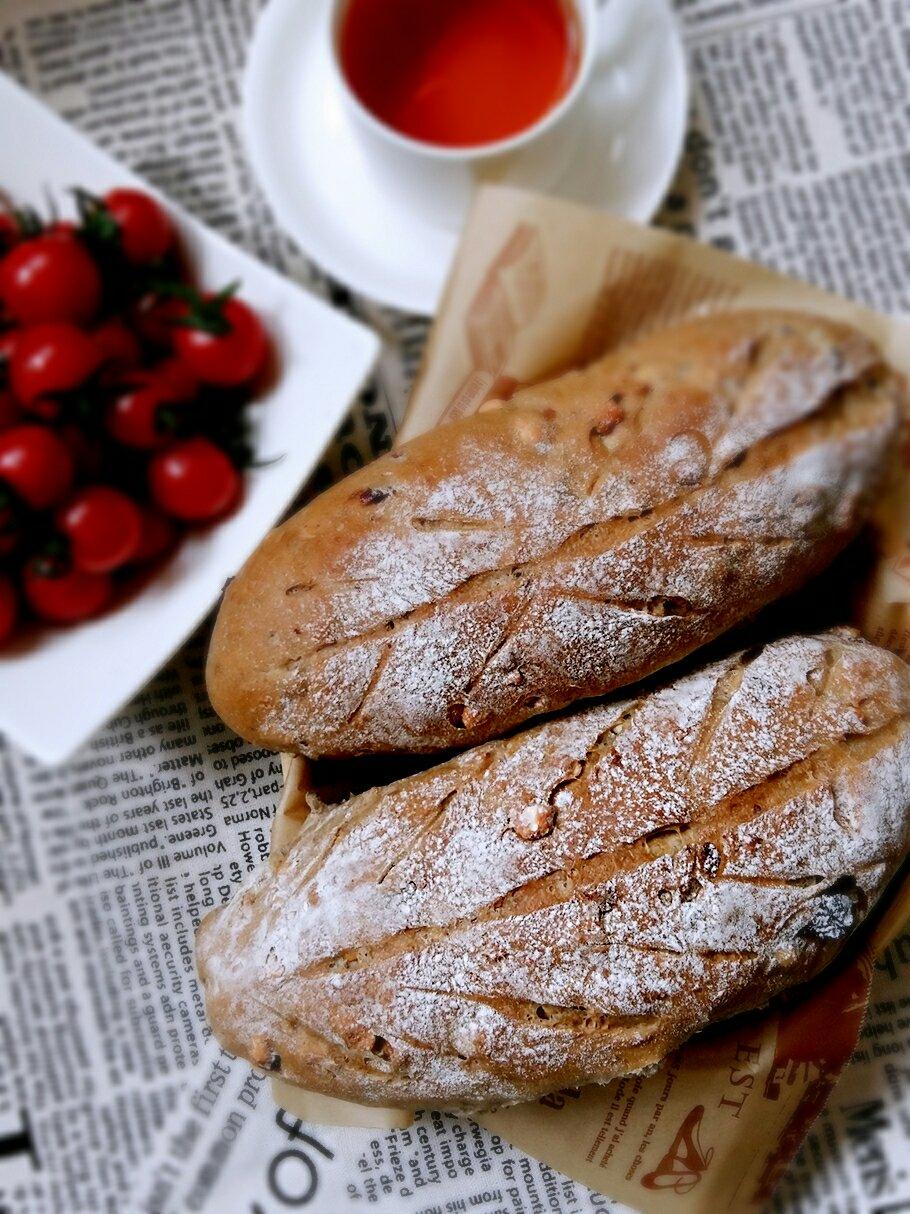 全麦核桃包～软欧包