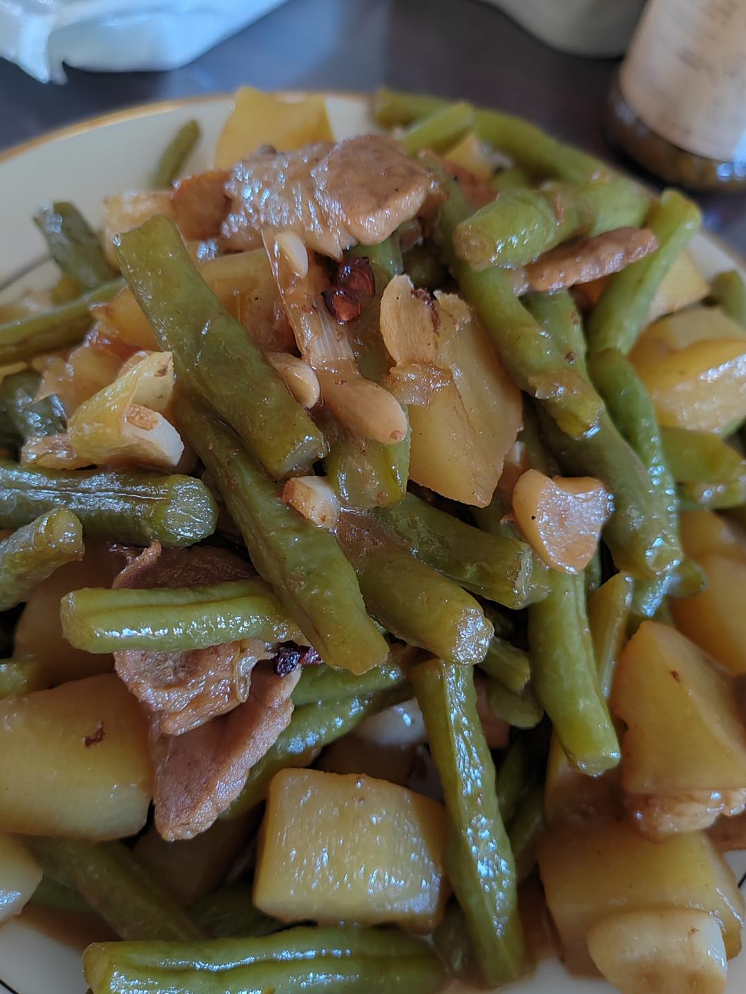 豆角炖土豆极简版💜