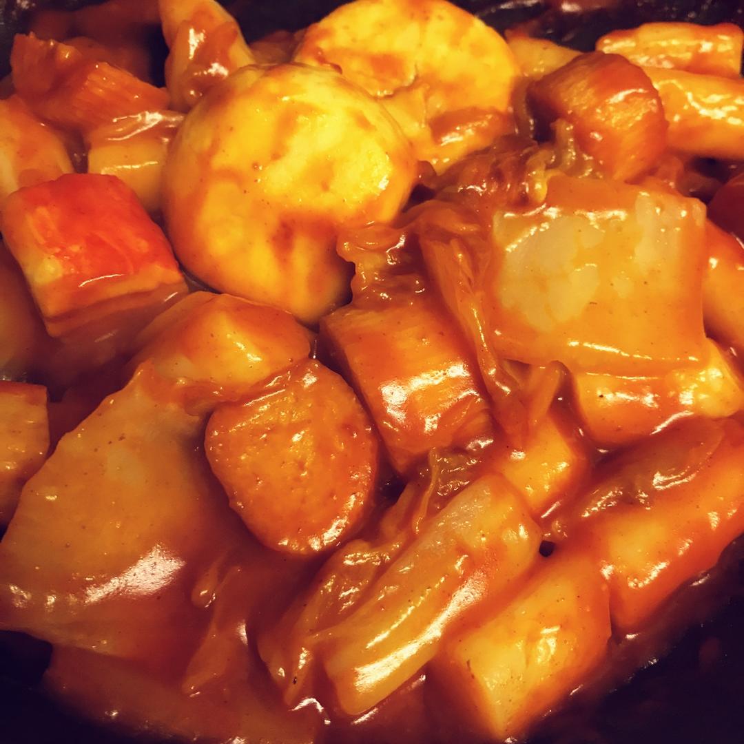 韩式辣炒年糕（or网红芝士套路之芝心年糕）