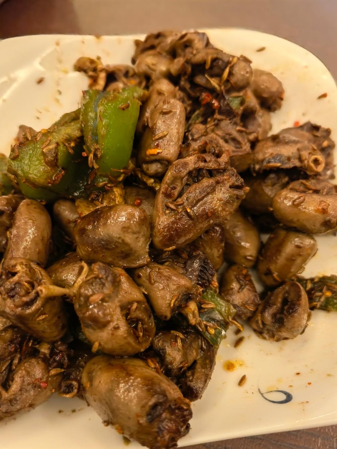 孜然鸡心